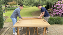 Table de jeu en bois 